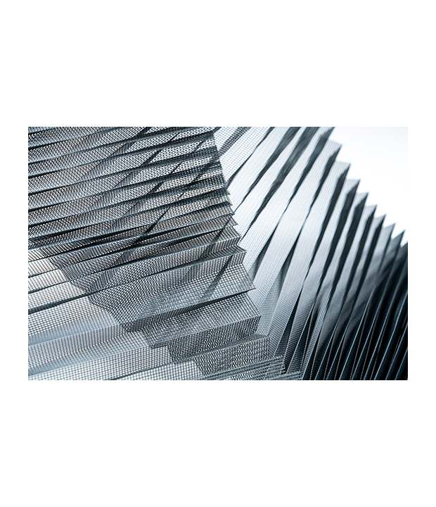 Malla plegada de poliéster
